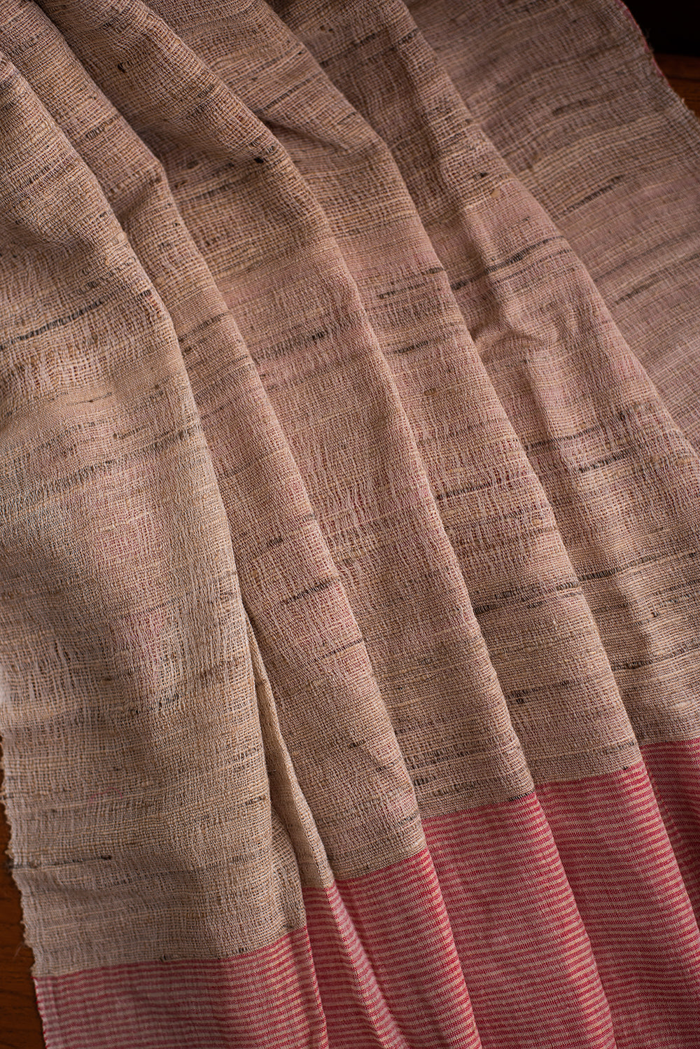 Red Khadi Silk