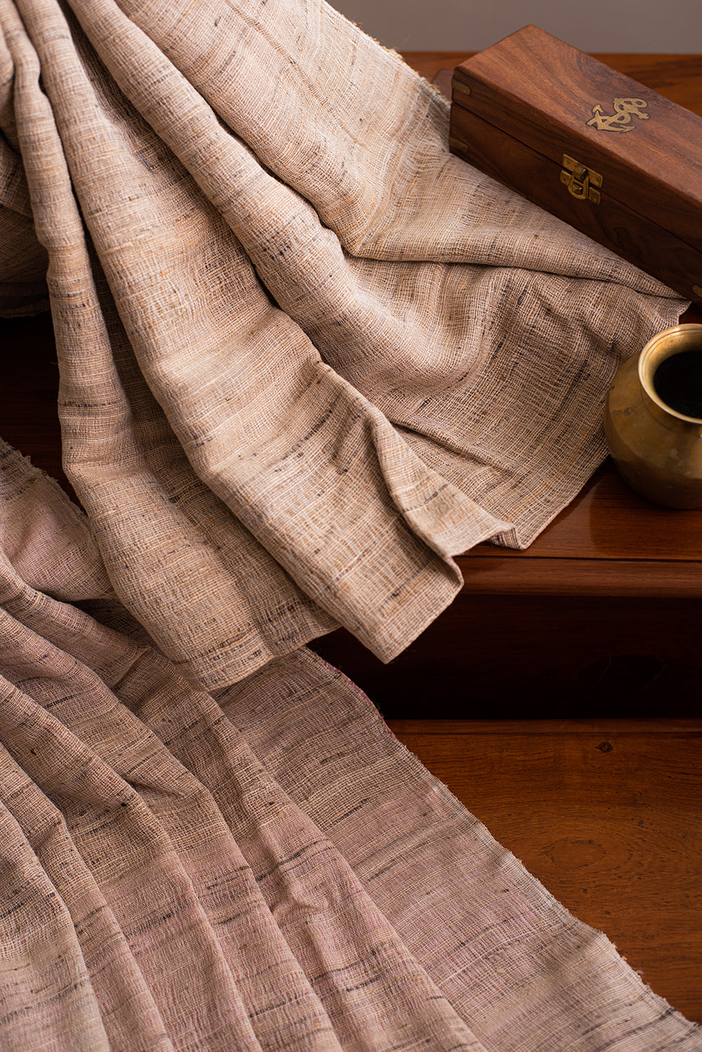 Red Khadi Silk