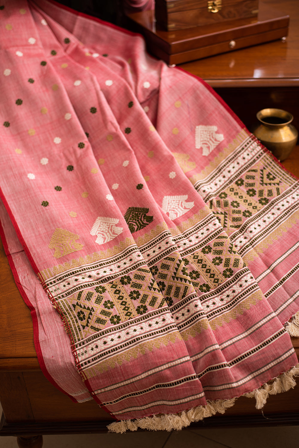 Blush Pink Assam Eri Silk