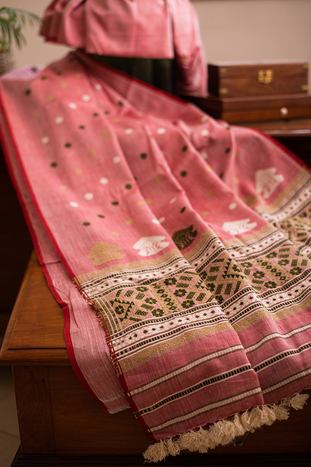 Blush Pink Assam Eri Silk