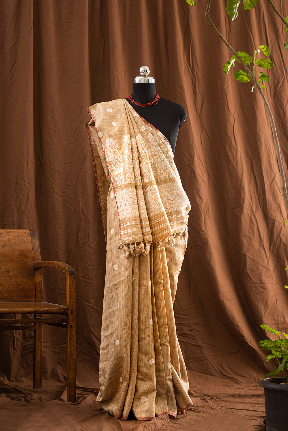 Brown Assam Muga Silk