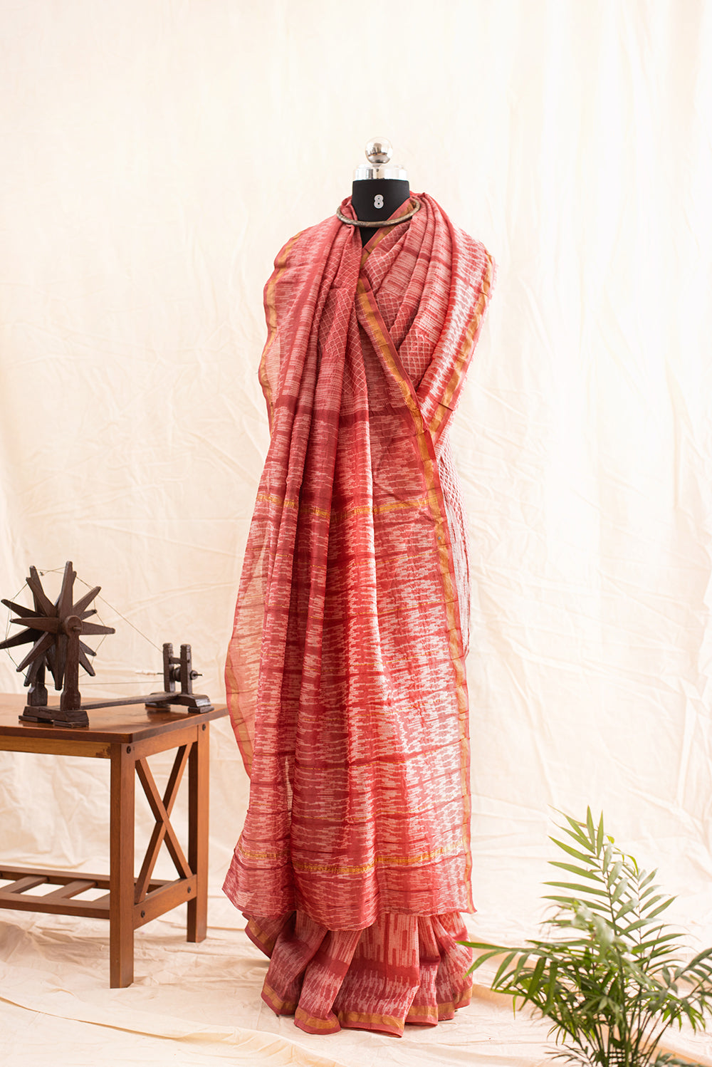 Pink Chanderi Cotton Shibori