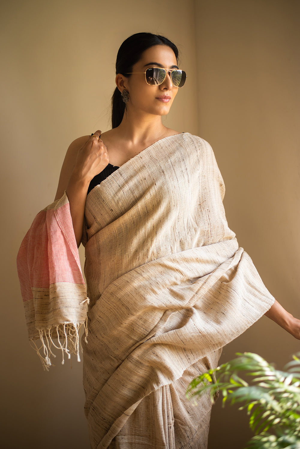 Red Khadi Silk