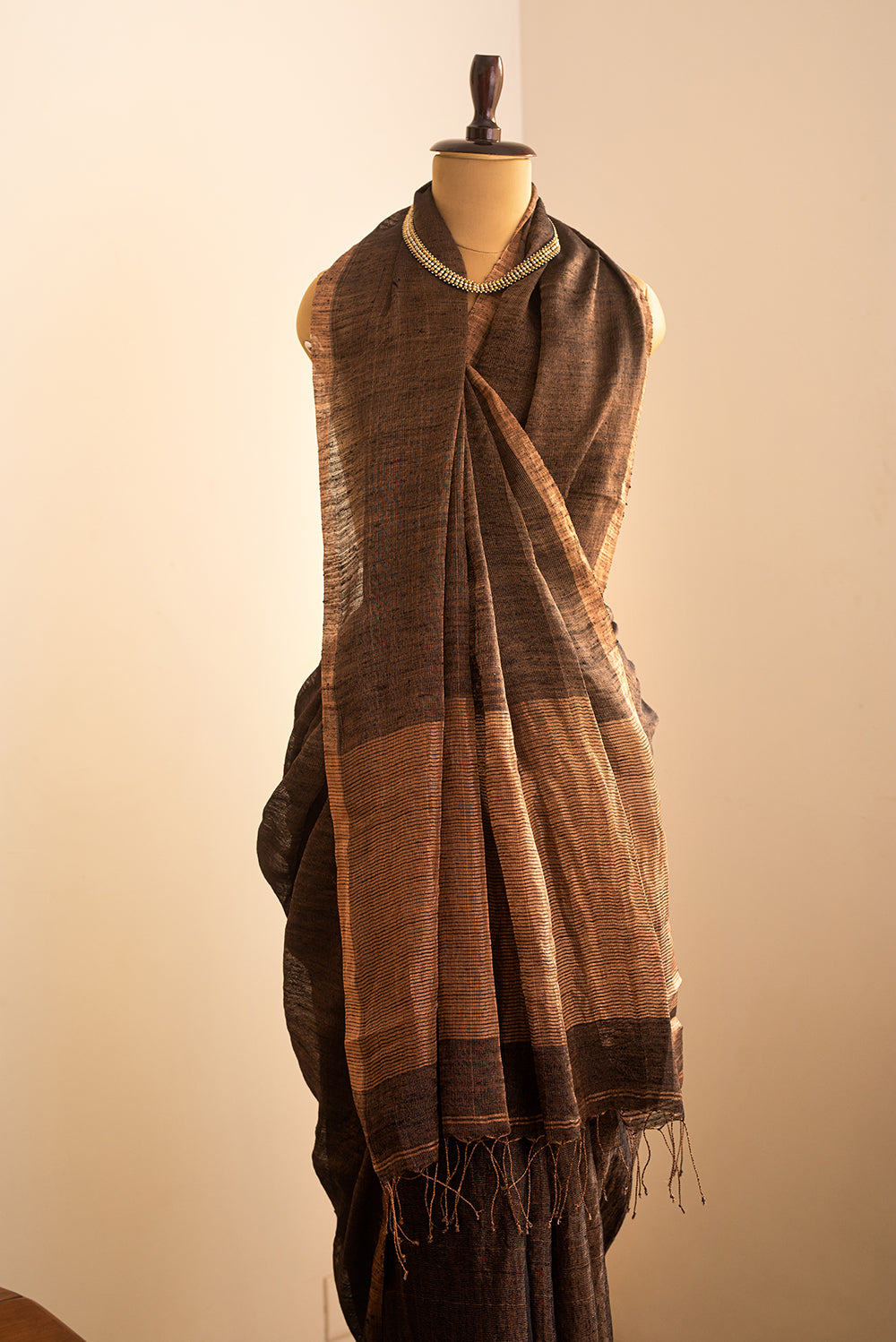 Black & Copper Bengal Linen