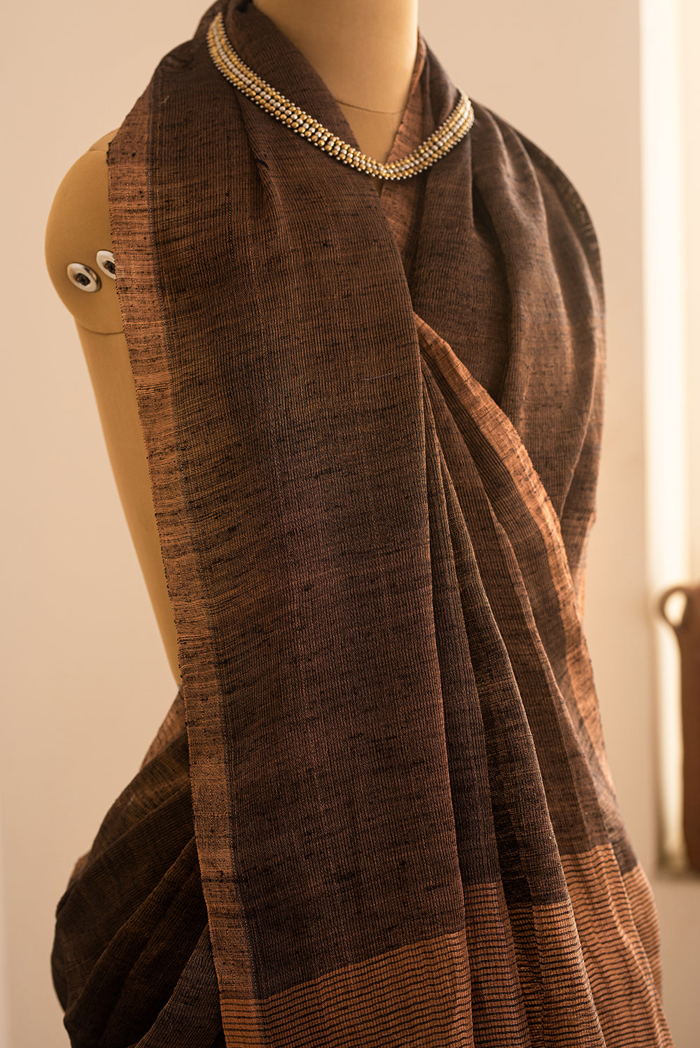 Black & Copper Bengal Linen