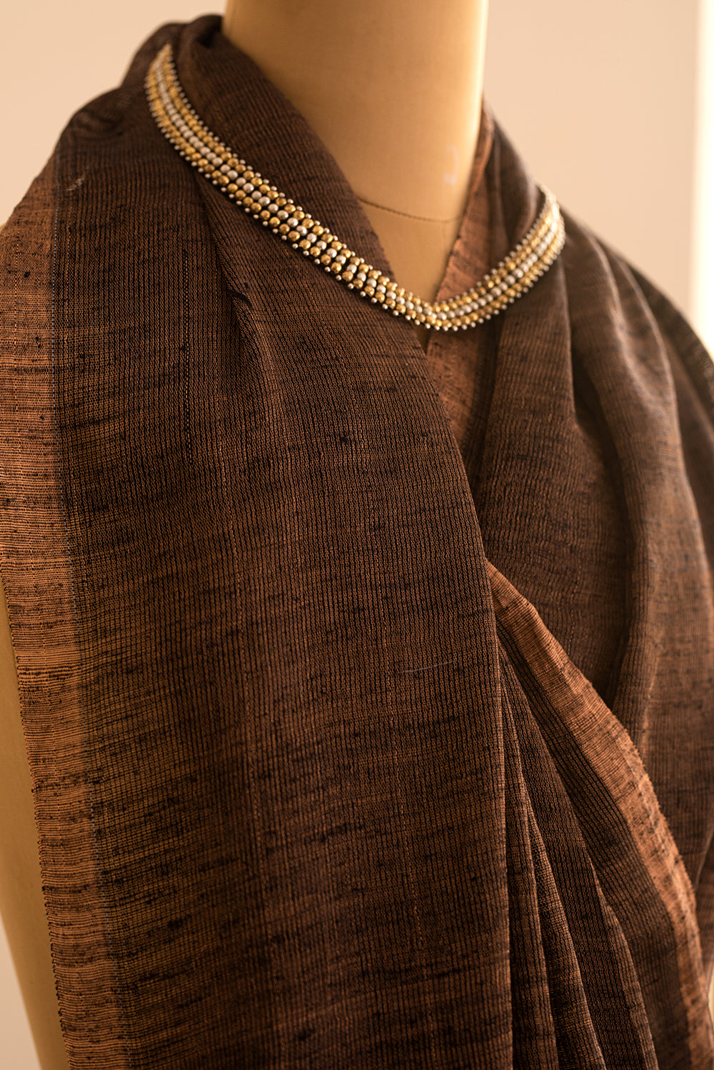 Black & Copper Bengal Linen