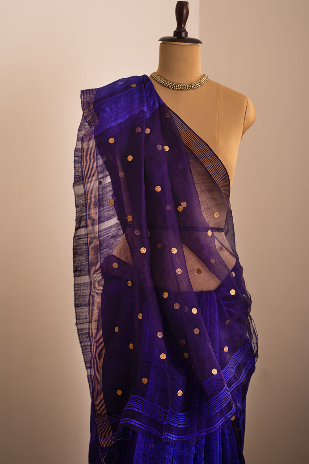 Purple Bengal Linen & Gicha