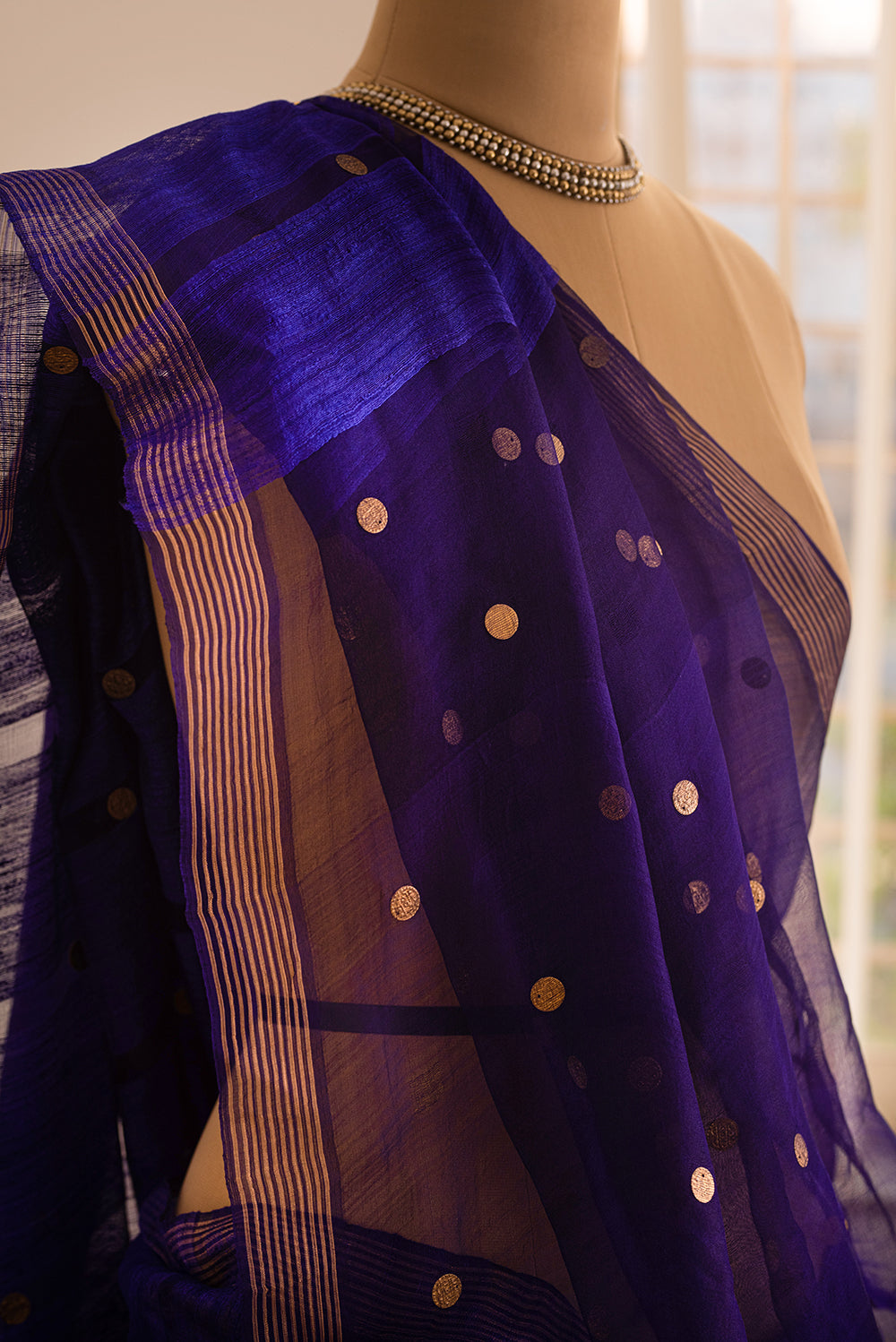 Purple Bengal Linen & Gicha