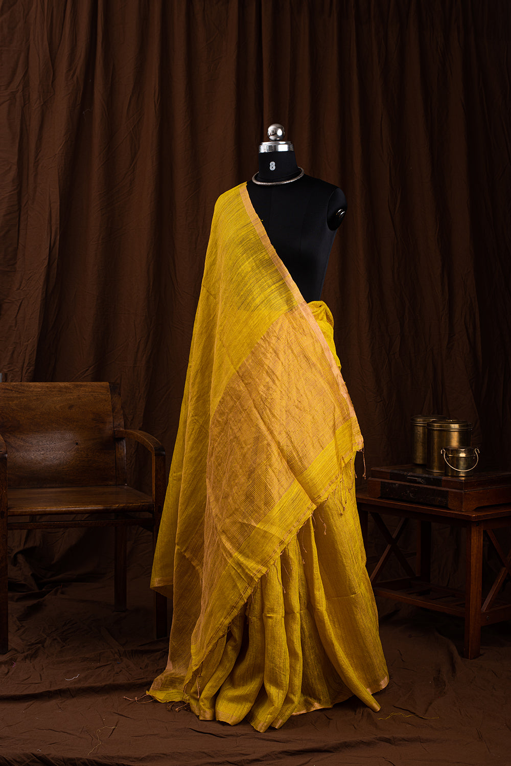 Yellow & Gold Bengal Linen & Tissue