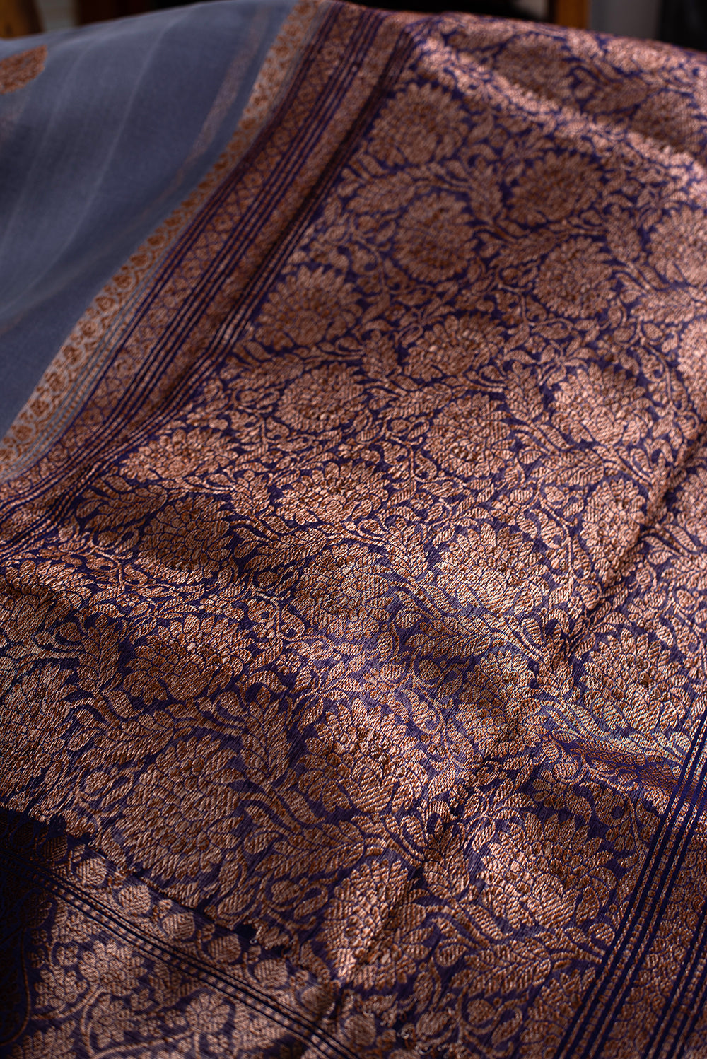 Grey Organza Benarasi