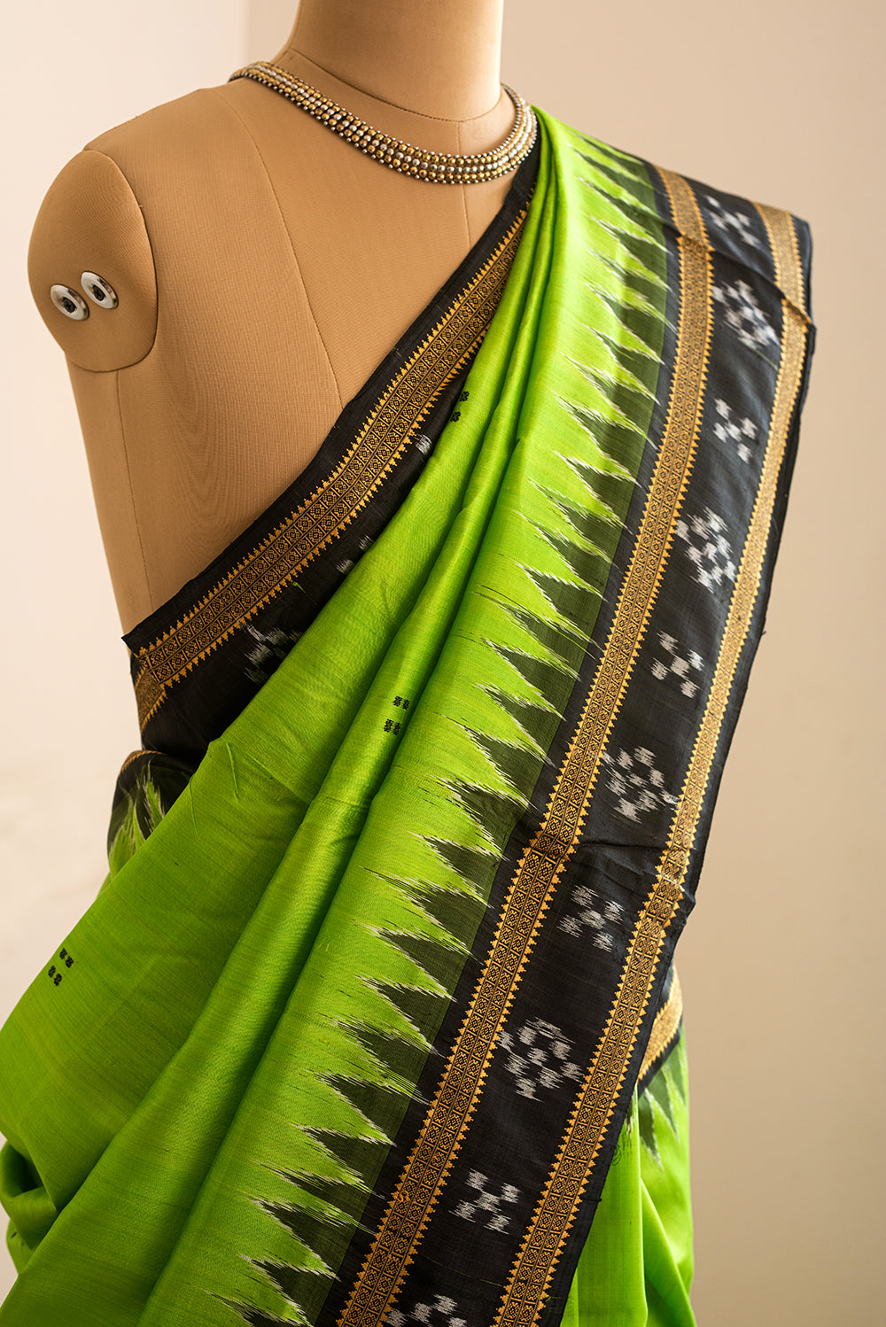 Leaf Green Odisha Silk
