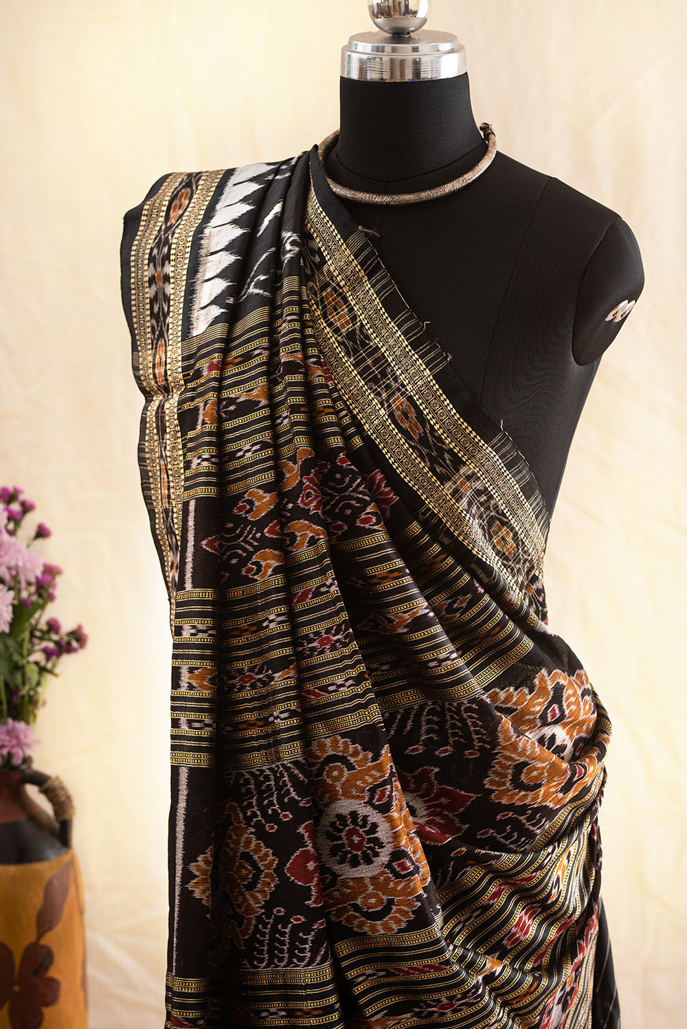 Black Odisha Silk