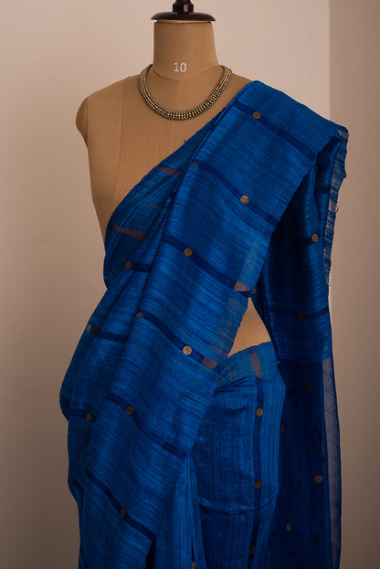 Royal Blue Bengal Linen & Gicha