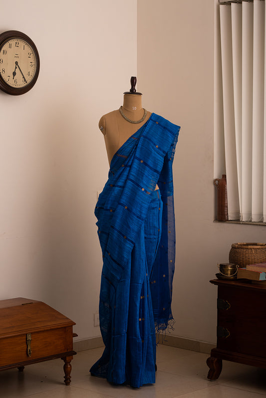 Royal Blue Bengal Linen & Gicha