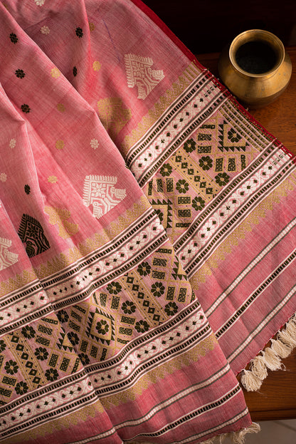 Blush Pink Assam Eri Silk