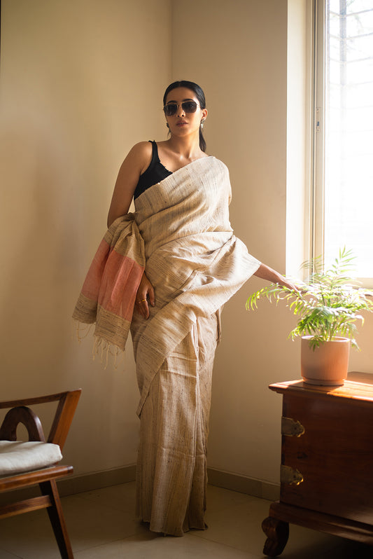 Red Khadi Silk