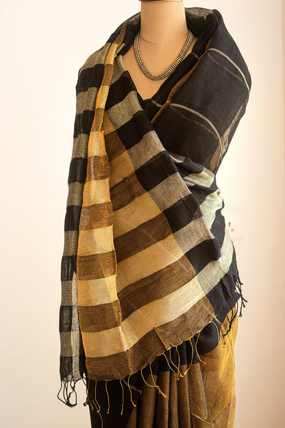 Black & Gold Bengal Linen & Tissue