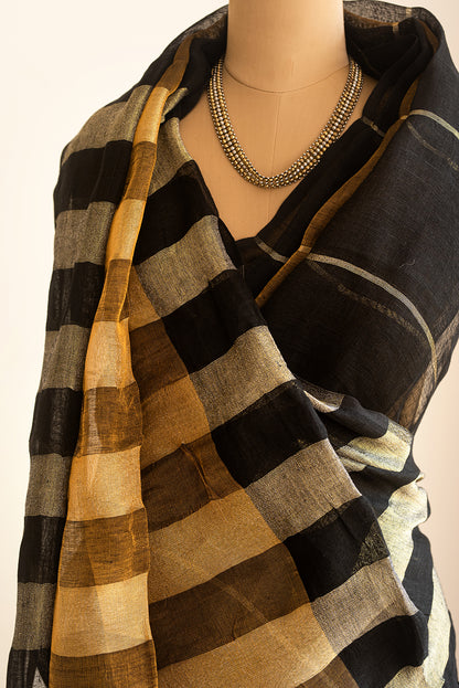 Black & Gold Bengal Linen & Tissue