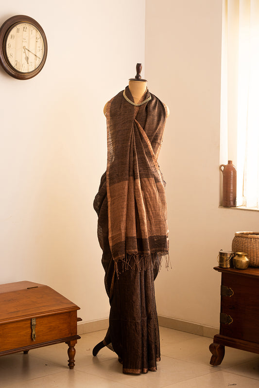 Black & Copper Bengal Linen