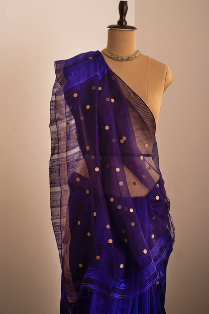 Purple Bengal Linen & Gicha