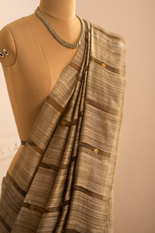 Olive Green Bengal Linen & Gicha