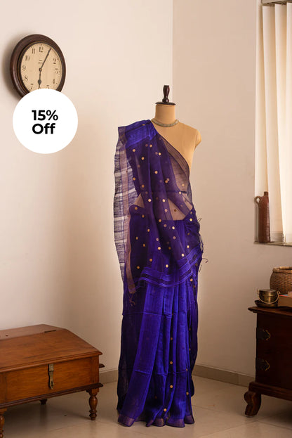 Purple Bengal Linen & Gicha