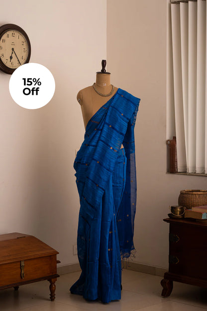 Royal Blue Bengal Linen & Gicha