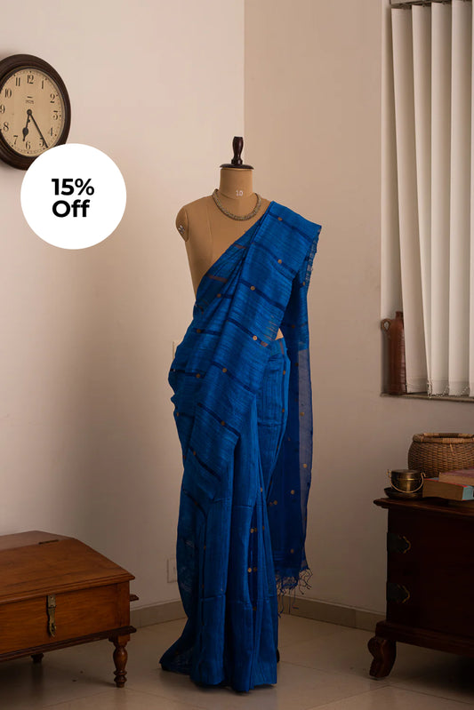Royal Blue Bengal Linen & Gicha