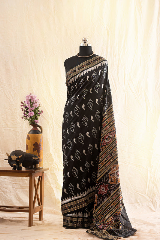 Black Odisha Silk