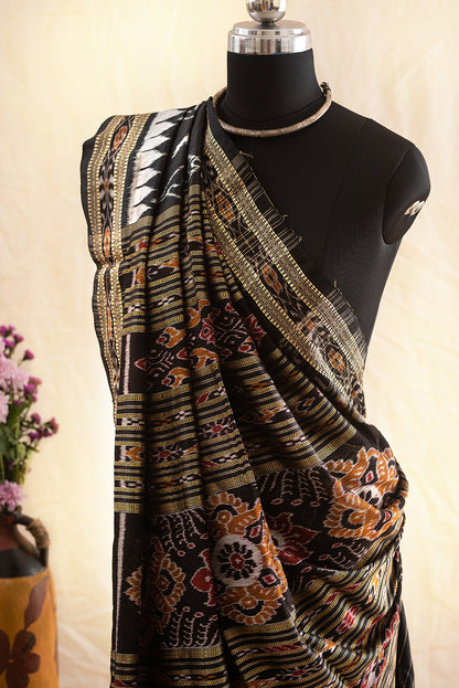 Black Odisha Silk