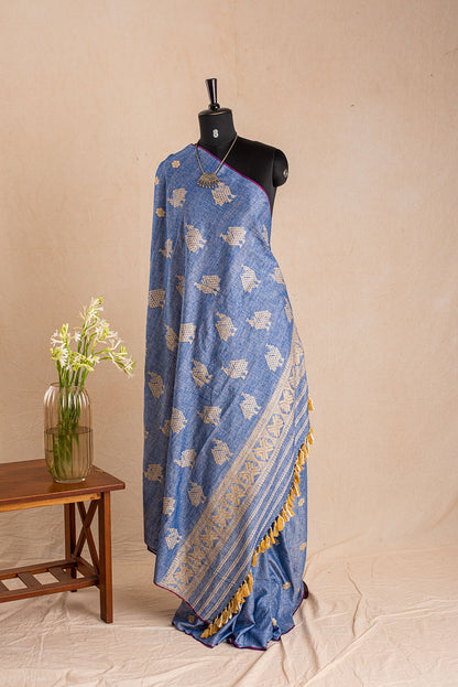 Blue Eri Silk Assame