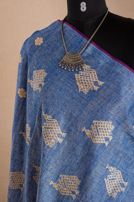 Blue Eri Silk Assame